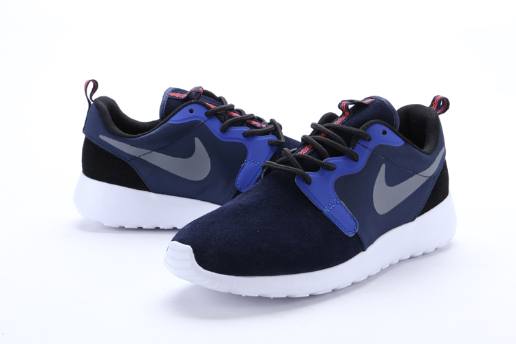 nike rosherun hyp prs qs bleu fonce chaussures noires (2)